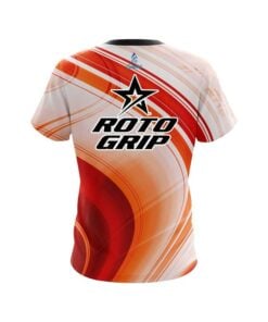 Alternative view of Roto Grip Curvy Orange Pattern CoolWick Bowling Jersey