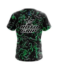 Alternative view of Roto Grip Green Flowing Fluid CoolWick Bowling Jersey