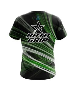 Alternative view of Roto Grip Green Motion Swirl CoolWick Bowling Jersey