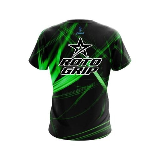 Roto Grip Green Spiral CoolWick Bowling Jersey - Image 2