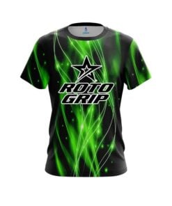 Roto Grip Green Spiral Waves CoolWick Bowling Jersey