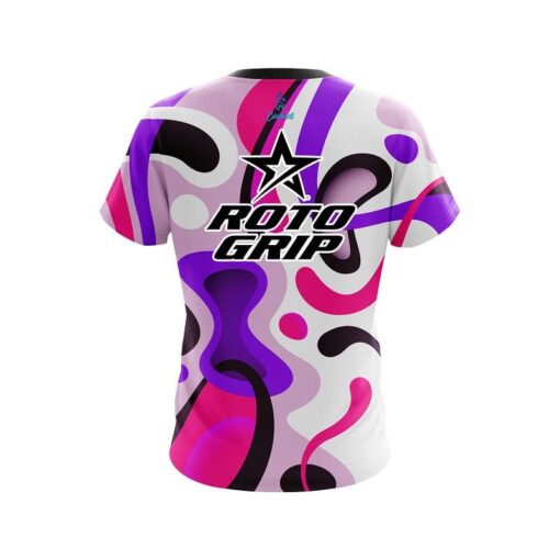 Roto Grip Modern Art Purple CoolWick Bowling Jersey - Image 2