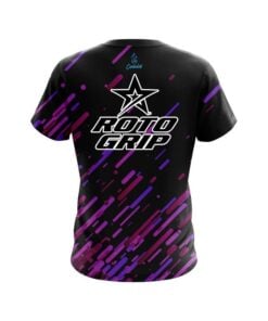 Alternative view of Roto Grip Modern Purple Stripe CoolWick Bowling Jersey