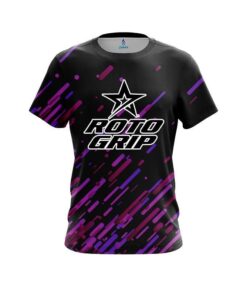 Roto Grip Modern Purple Stripe CoolWick Bowling Jersey