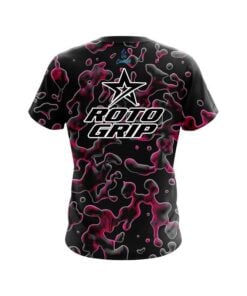 Alternative view of Roto Grip Pink Flowing Fluid CoolWick Bowling Jersey