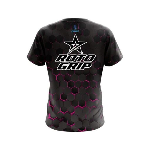 Roto Grip Pink Honeycomb Fusion CoolWick Bowling Jersey - Image 2