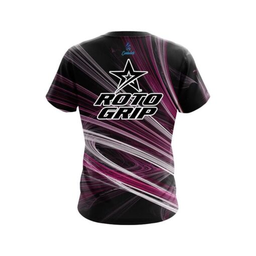 Roto Grip Pink Motion Swirl CoolWick Bowling Jersey - Image 2