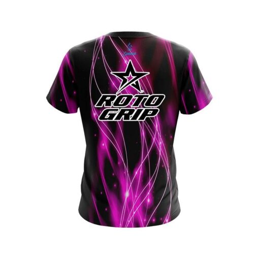 Roto Grip Pink Spiral Waves CoolWick Bowling Jersey - Image 2