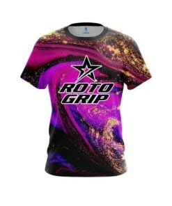 Roto Grip Magenta Gold Liquid Marble CoolWick Bowling Jersey