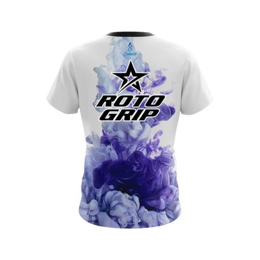 Roto Grip Purple ink Splash CoolWick Bowling Jersey - Image 2