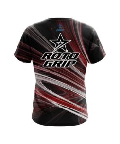 Alternative view of Roto Grip Red Motion Swirl CoolWick Bowling Jersey