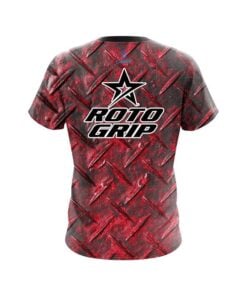 Alternative view of Roto Grip Red Diamond Plate CoolWick Bowling Jersey