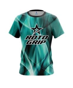 Roto Grip Wavy Aqua Swirl CoolWick Bowling Jersey