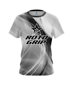Roto Grip Wavy Black And White Swirl CoolWick Bowling Jersey