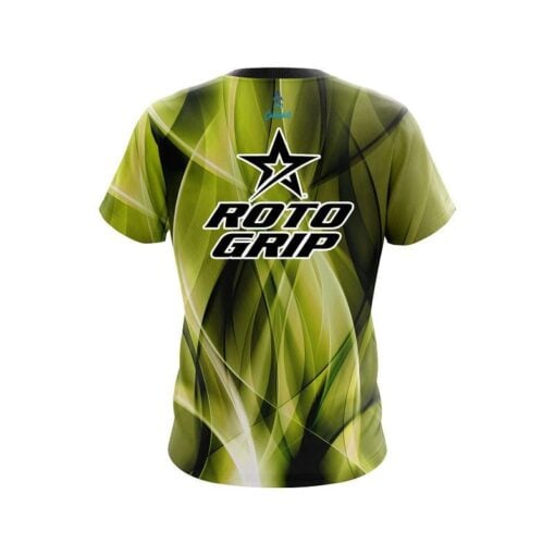 Roto Grip Wavy Yellow Swirl  CoolWick Bowling Jersey - Image 2