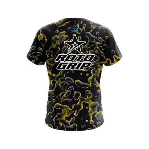 Roto Grip Yellow Flowing Fluid CoolWick Bowling Jersey - Image 2