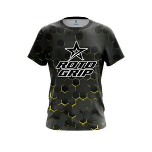 Roto Grip Men's Capture T-Shirt Bowling Shirt Sleeve Stripe Orange Black White
