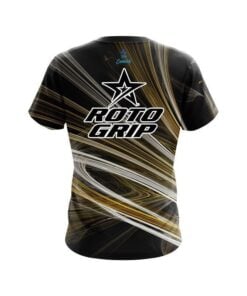 Alternative view of Roto Grip Yellow Motion Swirl CoolWick Bowling Jersey