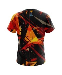 Alternative view of Plain Shattered Shapes CoolWick Bowling Jersey