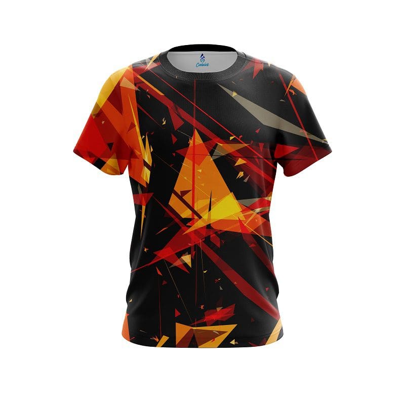 Plain Shattered Shapes CoolWick Bowling Jersey