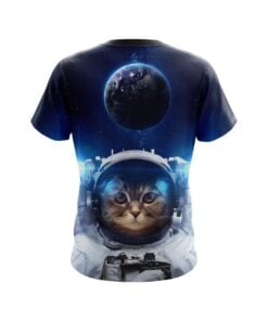 Alternative view of Plain Space Cat CoolWick Bowling Jersey