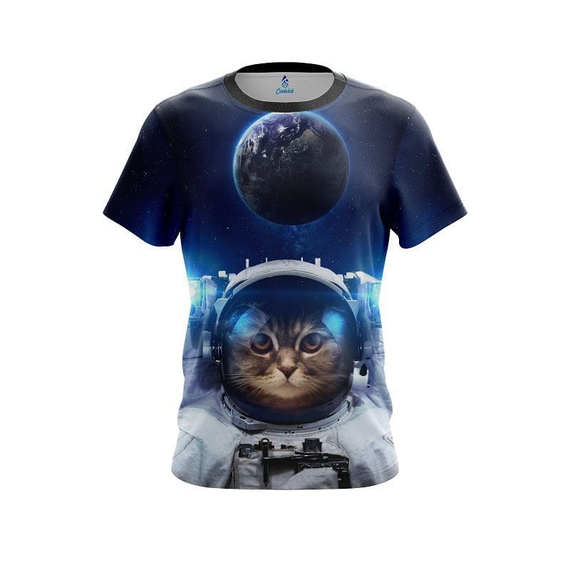 Plain Space Cat CoolWick Bowling Jersey