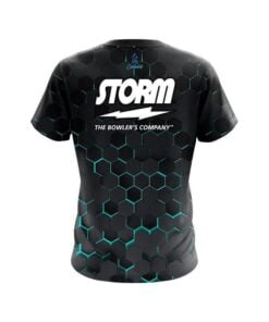 Alternative view of Storm Aqua  Honeycomb Fusion CoolWick Bowling Jersey