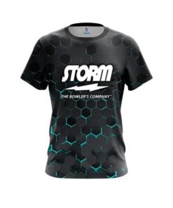 Storm Aqua  Honeycomb Fusion CoolWick Bowling Jersey