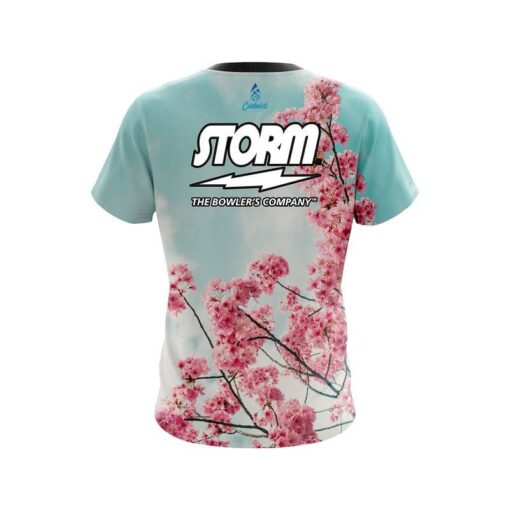 Storm Cherry Blossom CoolWick Bowling Jersey - Image 2