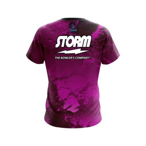 Storm Graphite Pink CoolWick Bowling Jersey - Image 2