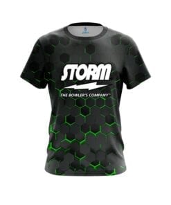 CoolWick Storm Green Honeycomb Fusion Bowling Jersey