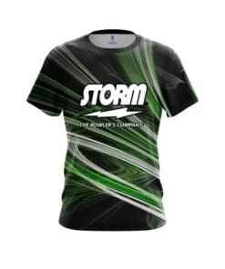 Storm Green Motion Swirl CoolWick Bowling Jersey