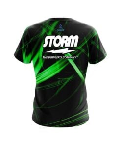 Alternative view of Storm Green Spiral CoolWick Bowling Jersey