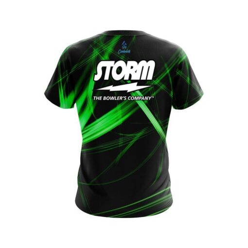 Storm Green Spiral CoolWick Bowling Jersey - Image 2