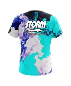 Alternative view of Storm Liquid Marble Purple And Blue CoolWick Bowling Jersey