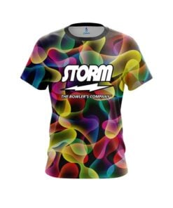 Storm Multi Color Lava CoolWick Bowling Jersey