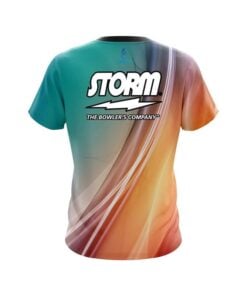 Alternative view of Storm Multi Color Swirl CoolWick Bowling Jersey