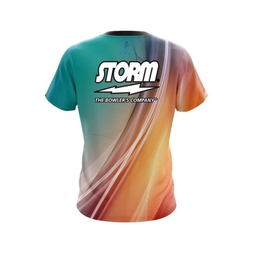 Storm Multi Color Swirl CoolWick Bowling Jersey - Image 2