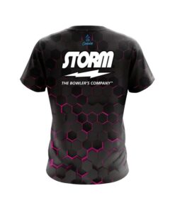 Alternative view of Storm Pink Honeycomb Fusion CoolWick Bowling Jersey
