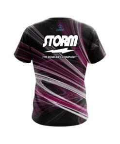 Alternative view of Storm Pink Motion Swirl CoolWick Bowling Jersey