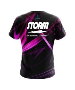 Alternative view of Storm Pink Spiral CoolWick Bowling Jersey