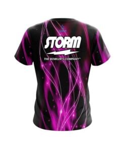 Alternative view of Storm Pink Spiral Waves CoolWick Bowling Jersey