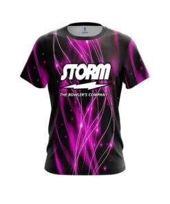 Storm Pink Spiral Waves CoolWick Bowling Jersey