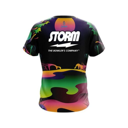 Storm Psychedelic Lakeside CoolWick Bowling Jersey - Image 2
