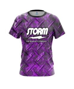 Storm Purple Diamond Plate CoolWick Bowling Jersey