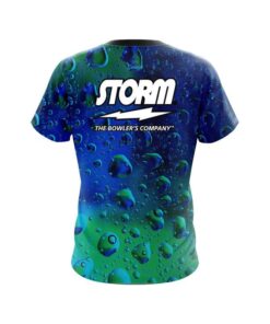 Alternative view of Storm Rain Drop CoolWick Bowling Jersey