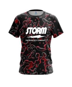 Storm Red Flowing Fluid CoolWick Bowling Jersey