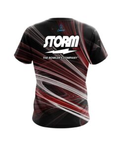 Alternative view of Storm Red Motion Swirl CoolWick Bowling Jersey