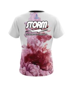 Alternative view of Storm Red ink Splash CoolWick Bowling Jersey
