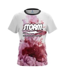 Storm Red ink Splash CoolWick Bowling Jersey